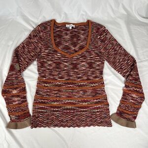 Sam Edelman - Cathy Ruffle Cuff Scoop Neck Sweater - Size Medium